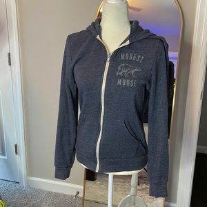Modest mouse zip up hoodie
